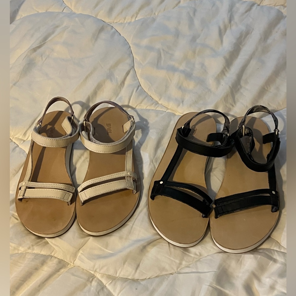 Teva Women's Sandals in Cream and Black